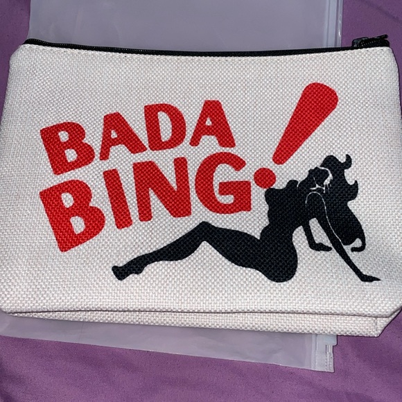 NEW Sopranos Ladies Bag Batta Bing red letters small cute hand bag purse wallet - Picture 5 of 6